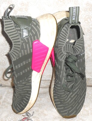 Adidas NMD R2 Primeknit Japan Pack Sneakers Olive Green Men's 11 BY9953 '17 Rare