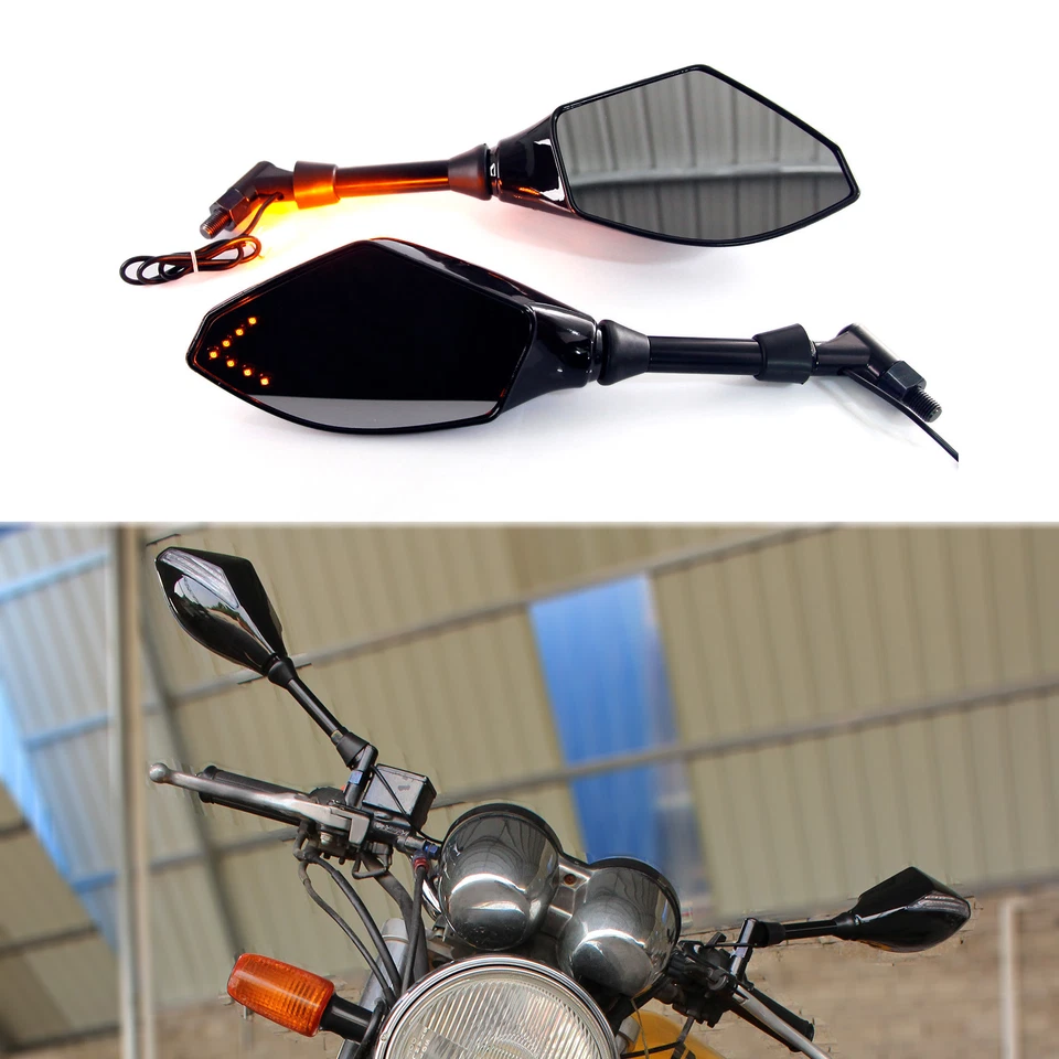 Motorcycle Turn Signals Mirrors For Ducati Multistrada 1200 S / Monster S2R 1000 - Image 3 of 4