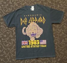Men  s Def Leppard T-Shirt Size Small 1985 United States TOUR T-SHIRT BLACK S  