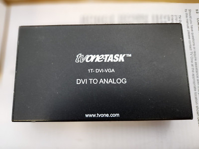 TvOne-Task 1T-DVI-VGA Cross Converter DVI to CP/HD Analog USED