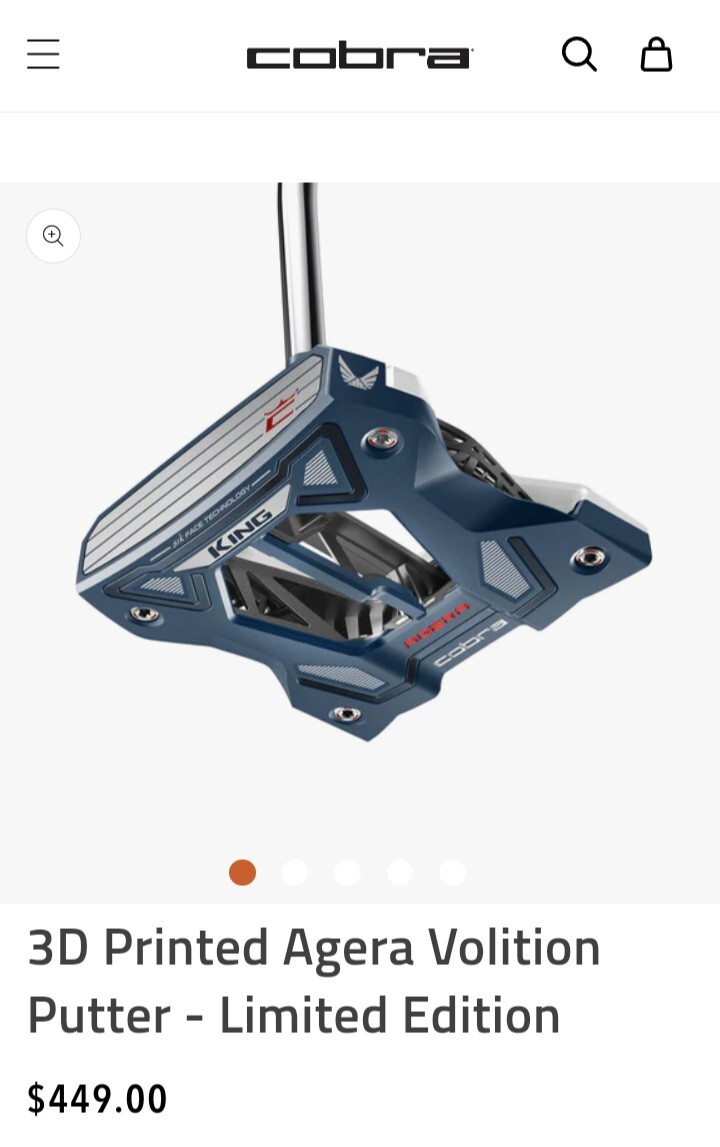 送料無料特集 | 激安の新品・型落ち・アウトレット - KING Cobra Agera Putter Mallet Printed 3D - Volition パター