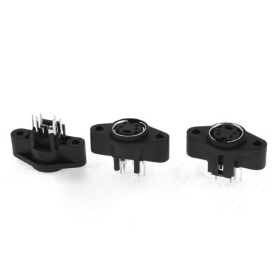 3 Stücke Mini DIN 4 Pin Buchse Jack S-video Connector Adapter Sockel Qualität