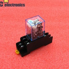 NEW LY2NJ LY2N DPDT 8Pins DC 12V Coil Power Electric Relay For With Socket Base