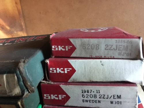 SKF 6208 2ZJEM Ball Bearing N.O.S.