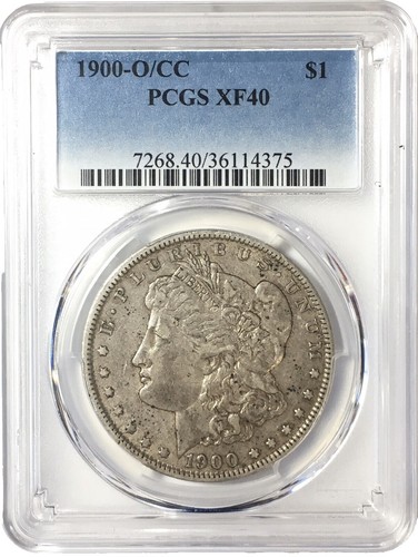 1900-O O/CC GOLD PLATED VAM 7A Morgan Silver Dollar $1 Rare Key