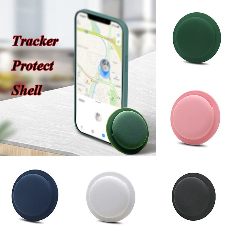 Silicone Adhesive Mount Protective Case for Apple AirTag Tracker Cover Shell