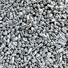 2 LB 1/8" Stainless Steel Tumbling Media Shot Jewelers Mix 4 Shapes Tumbler F...
