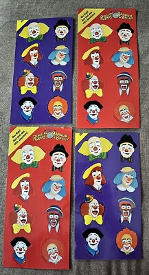 Ringling Bros Barnum Bailey Sears Circus Clowns Sticker Lot Greatest Show Vtg 4