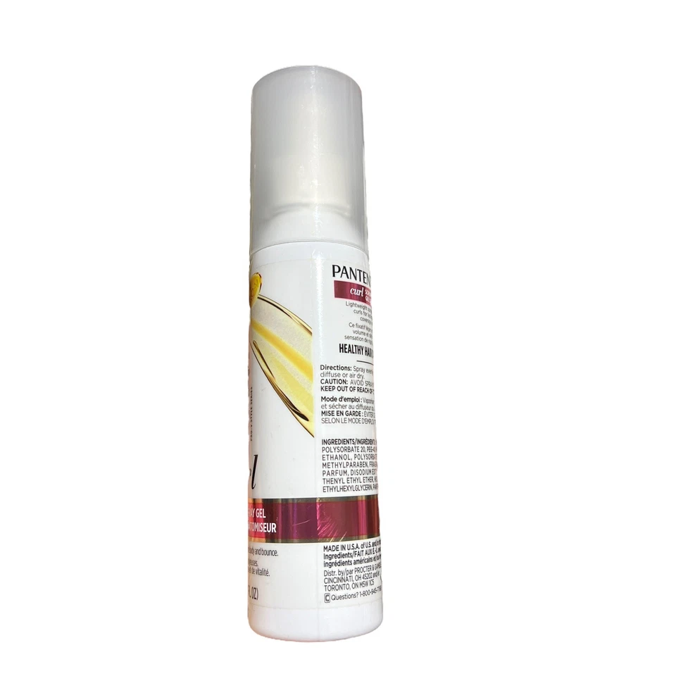 Gel en aerosol Pantene Curl Scrunching 5,7 OZ fórmula sin crujidos Foto 4 de 4
