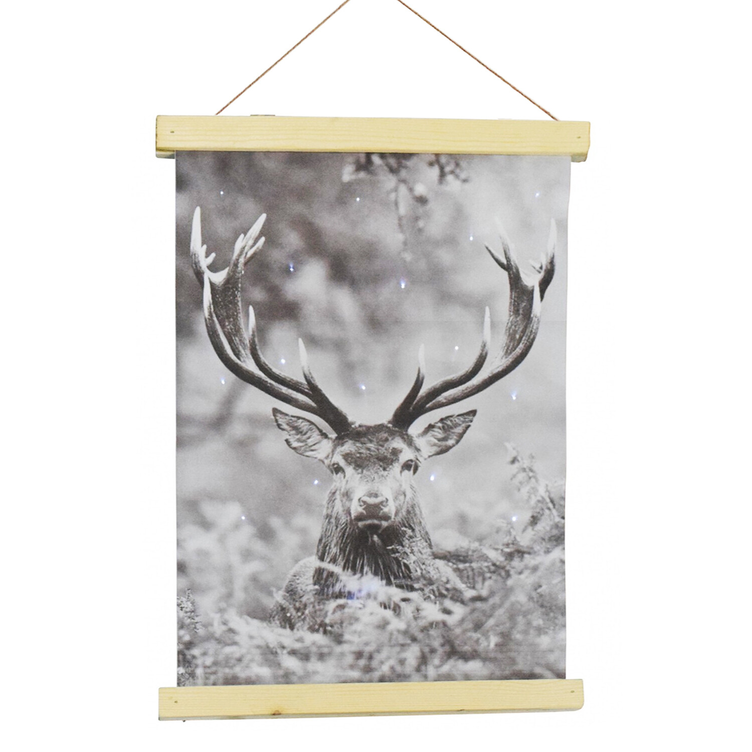 15 Led Weihnachtsbeleuchtung Leinwand Hirsch Weihnachtsmotiv Mit