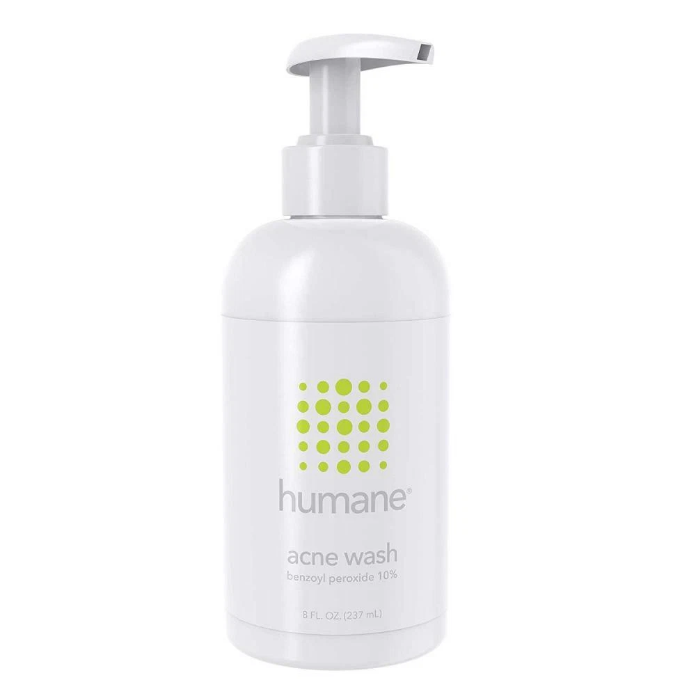 Humane Benzoyl Peroxide 10 Acne Treatment Body Face Wash 8