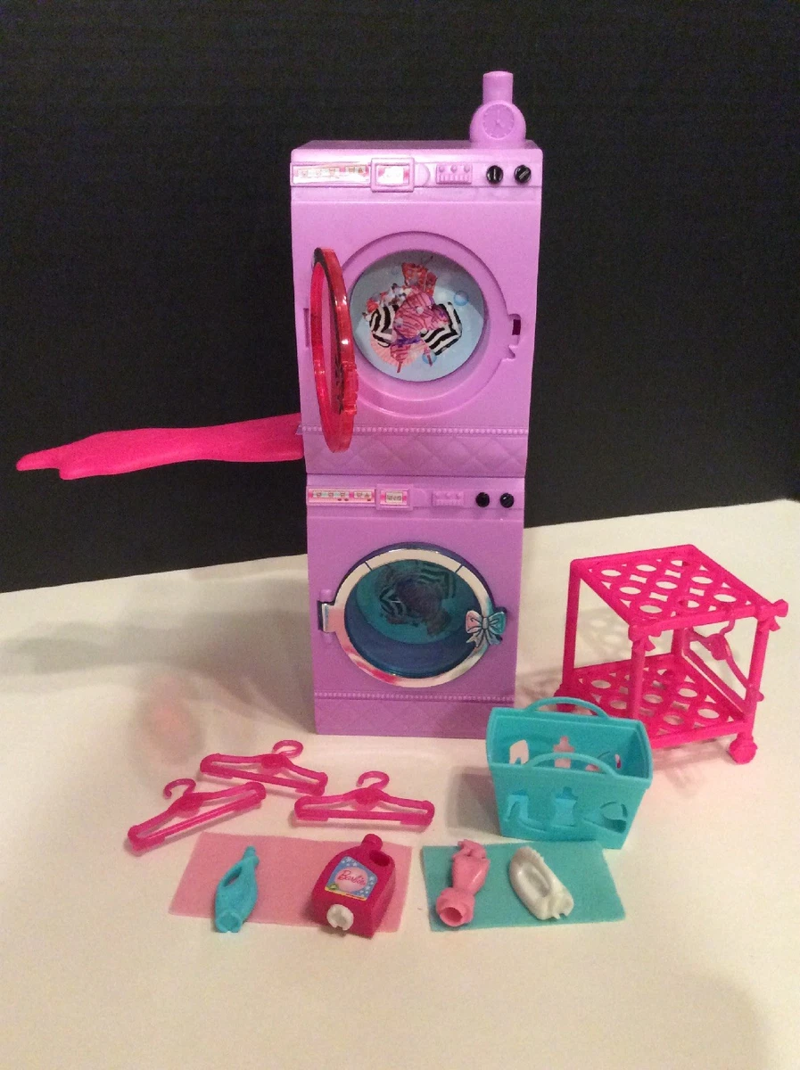 Barbie Glam Laundry Set Washer & Dryer Spins