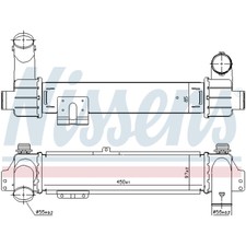 Ladeluftkühler Turbokühler LLC NISSENS für KIA Sorento I JC