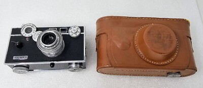 Vintage ARGUS C3 RANGEFINDER 35MM FILM CAMERA In Leather Case USA