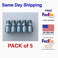 10143-8-6  PARKER AFTERMARKET HYDRAULIC HOSE FITTINGS 1/2" MALE PIPE, 5 PACK