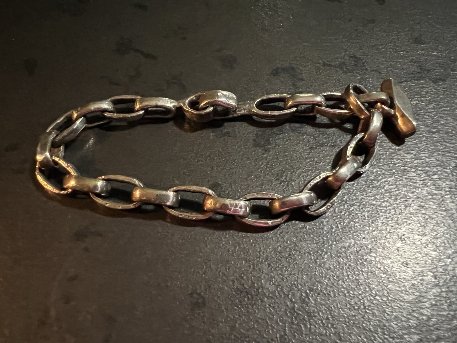 Karen Karch Solid Sterling Silver Toggle Bracelet - image 9