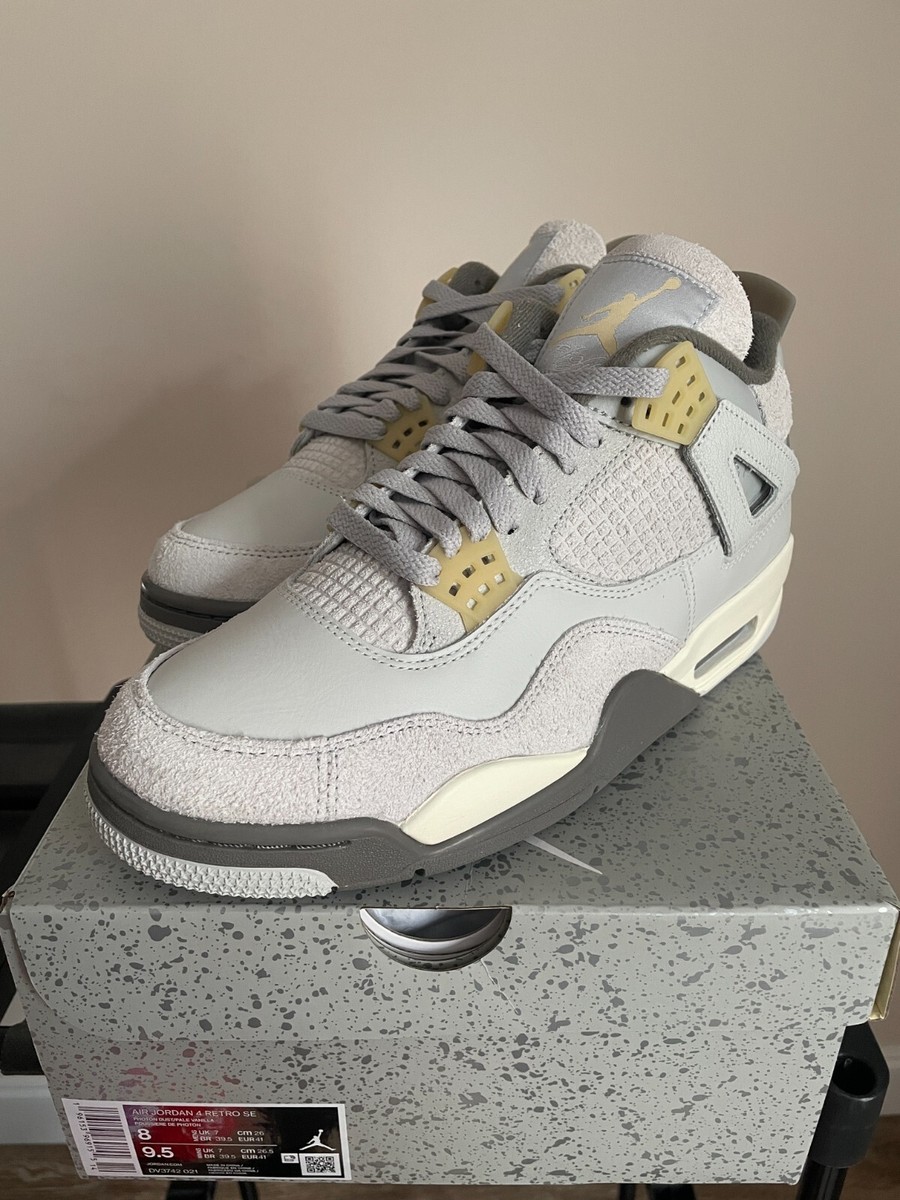 Jordan 4 Craft Photon Dust Retro Size 8 DV3742-021 NEW Grey Fog