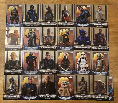 Topps Star Wars The Mandalorian - Foil Characters Karten zum Aussuchen