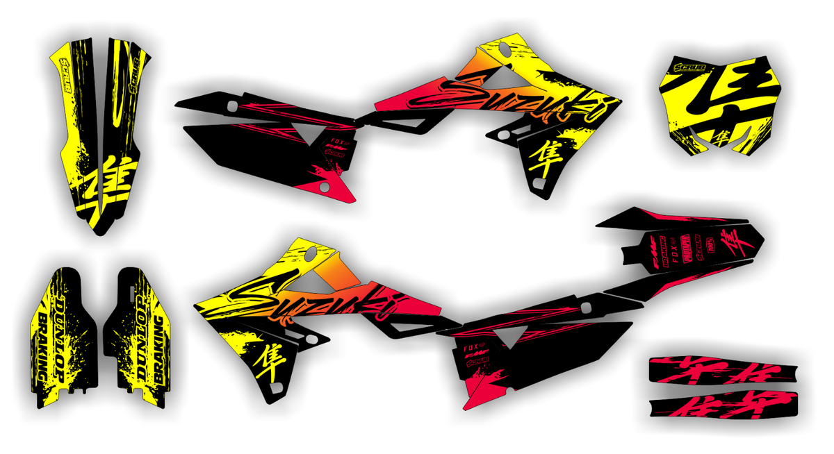 Suzuki RMZ450 2018-2026 RMZ250 2019-2026 Graphics Decals Stickers