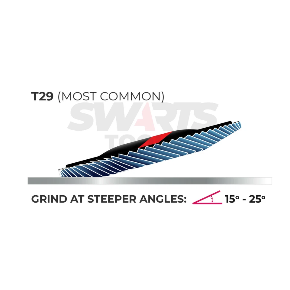 4” 100mm Premium Zirconia Flap Disc / Wheel Angle Grinder Sanding Disk for Metal - Image 2 of 4