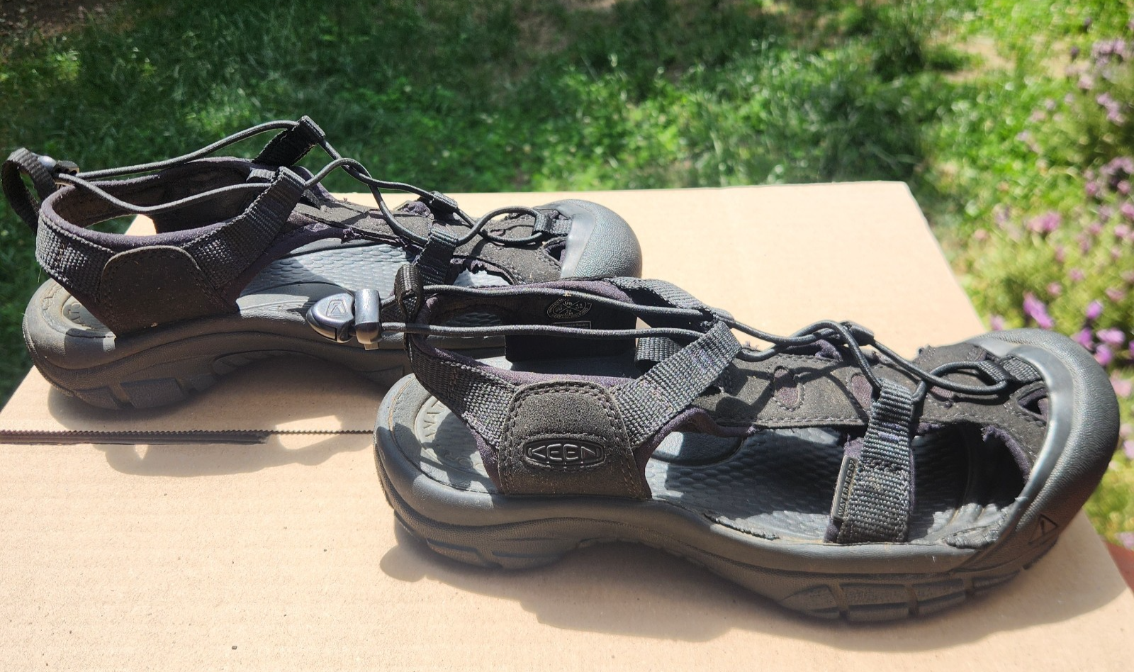 Sandali Keen Whisper donna taglia 7 neri impermeabili antiodore outdoor acqua attiva