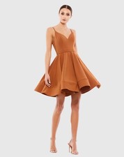 Leena By Mac Duggal Low Back A Line Fit And Flare Party Dress Size 2 NWT