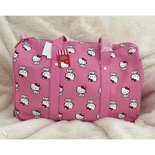 Sanrio Hello Kitty VHTF PINK Wheeled Handled Duffle Bag Luggage