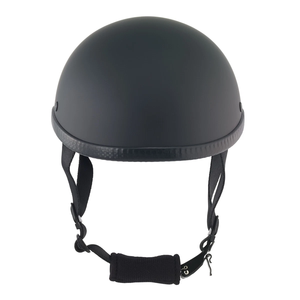 Low Profile Eagle Novelty Flat Black Skull Cap Helmet