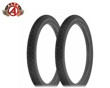 2 Alta HIGH Performance BMX BICYCLE 20" x 1.95" JUMPER Black Durable Knobby TIRE