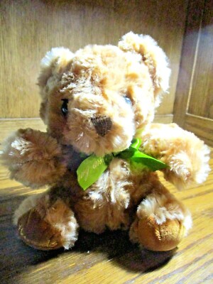 HANODS Stuffed Plush Teddy Bear Green Ribbon 