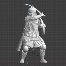 Northern Crusades Miniatures Medieval Warrior 28mm 32mm 35mm 40mm 50mm 54mm 3D
