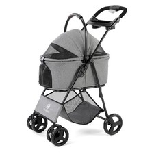 3 in 1 Pet Stroller with Removable Carrier, Folding Stroller for Dogs and Cats