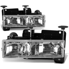 Dna Motoring Hl-Oh-C10-Ch Headlight Assembly Driver And Passenger Sidechrome