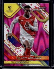 2024-25 Topps Finest UEFA Folarin Balogun Pink Raywave Refractor #/250 Monaco