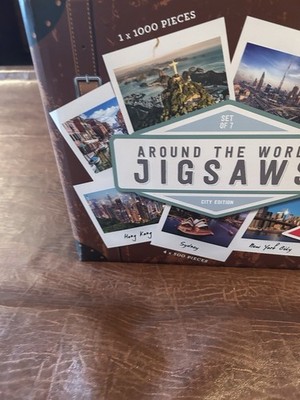 NEW Around the World Jigsaw Puzzles The American Collection SET OF 7 Sealed