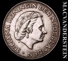 Netherlands: 1963 Silver 2.5 Gulden - Scarce  High Grade  Lustrous  #L7386 — photo 2