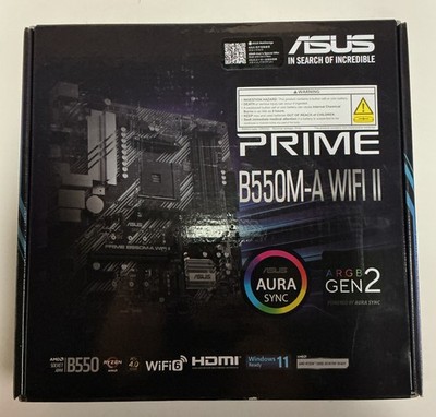 ASUS Prime B550M-A WiFi II AMD AM4 Micro ATX Motherboard