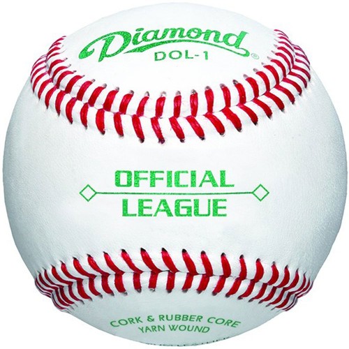 Diamond DOL-1 Official League Leather Baseballs 12 Ball Pack - Picture 2 of 2