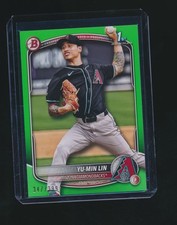 YU-MIN LIN 2025 BOWMAN PAPER 1ST GREEN RC PARALLEL 347/399 #BP-27