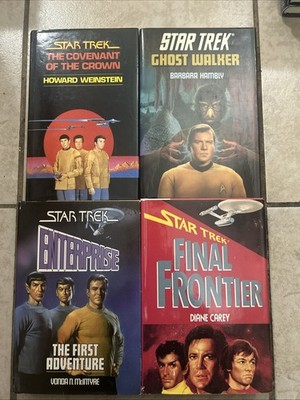 Star Trek Lot Of 4 Hardcover Book Club Edition Novels