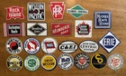Lot Of (22) VINTAGE 1950s Post Cereal Tin Litho Railroad Signs Railroadiana