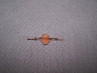 VINTAGE CAMEO 2" BAR PIN SET IN BUTTERY 14k YELLOW GOLD — photo 2