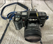 Minolta Maxxum 7000 35mm SLR Film Camera W/ minolta af 50mm f3.5 macro LENS