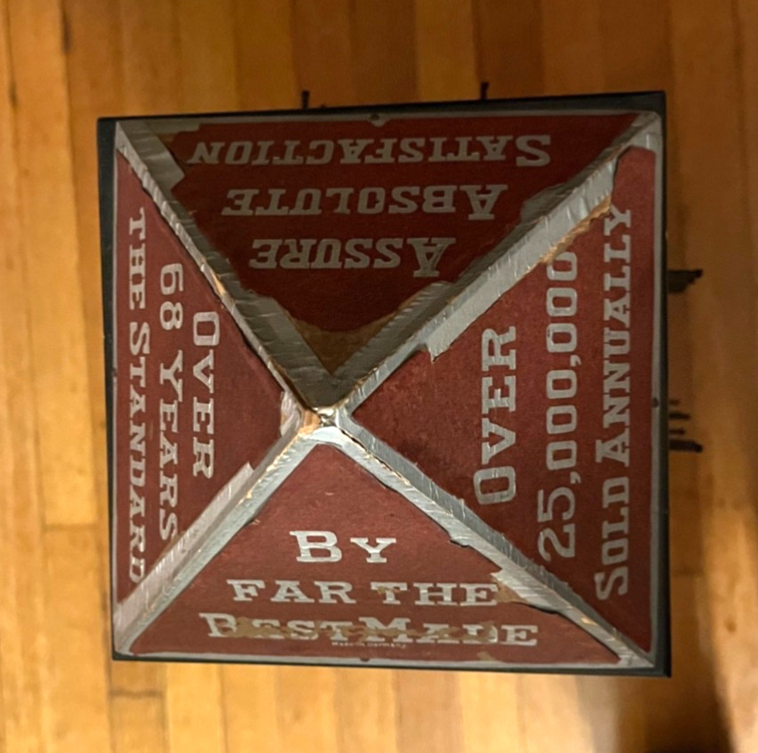 Antique Hohner Harmonica Rotating Pyramid Display working