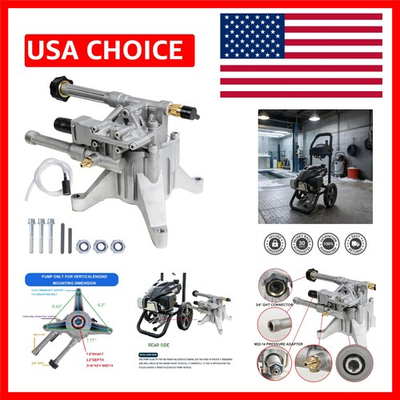 #ad 7 8quot; Shaft Vertical Pressure Washer Pump 3000PSI 2.5GPM Replacement Washer ... $94.99