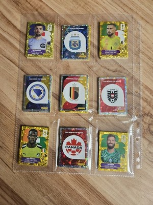 Panini World Cup 2026 Gold Sticker Crumple exkl. CHOOSE STICKER / AUSSUCHEN 3/3