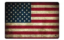 Tattered USA American Flag Gun Cleaning Mat Bench Pad Gift for Gun Owner