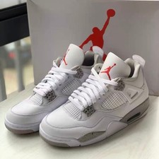 Jordan 4 "White Oreo" Men's Retro Basketball Shoes Mid Top