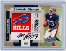 2007 Donruss Leaf Certified Materials Marshawn Lynch Rookie Card RC Auto /15
