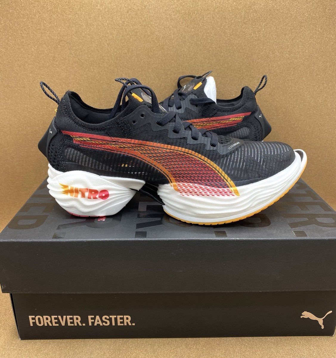 25cm プーマ FAST-R Nitro Elite 2 FF ブラック系 プーマ(PUMA) ランニングシューズ FAST-R ニトロ エリート 2 FF